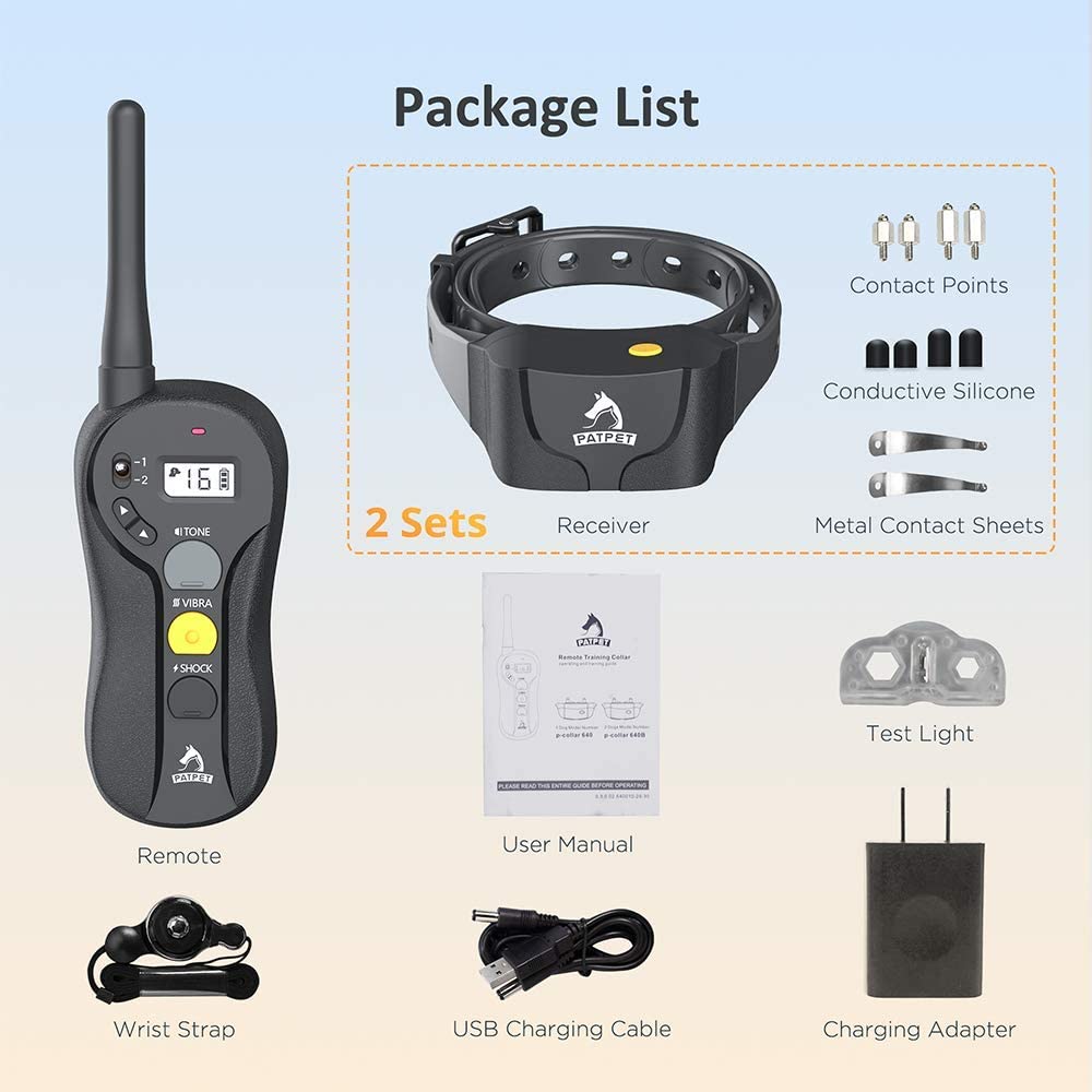 640 Dog Training Collar Medium Large Breed PATPET 640 Dog Training Collar Medium Large Breed PATPET